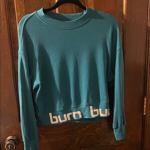 EUC Teal Blue Burn Boot Camp Sweatshirt- Size XS